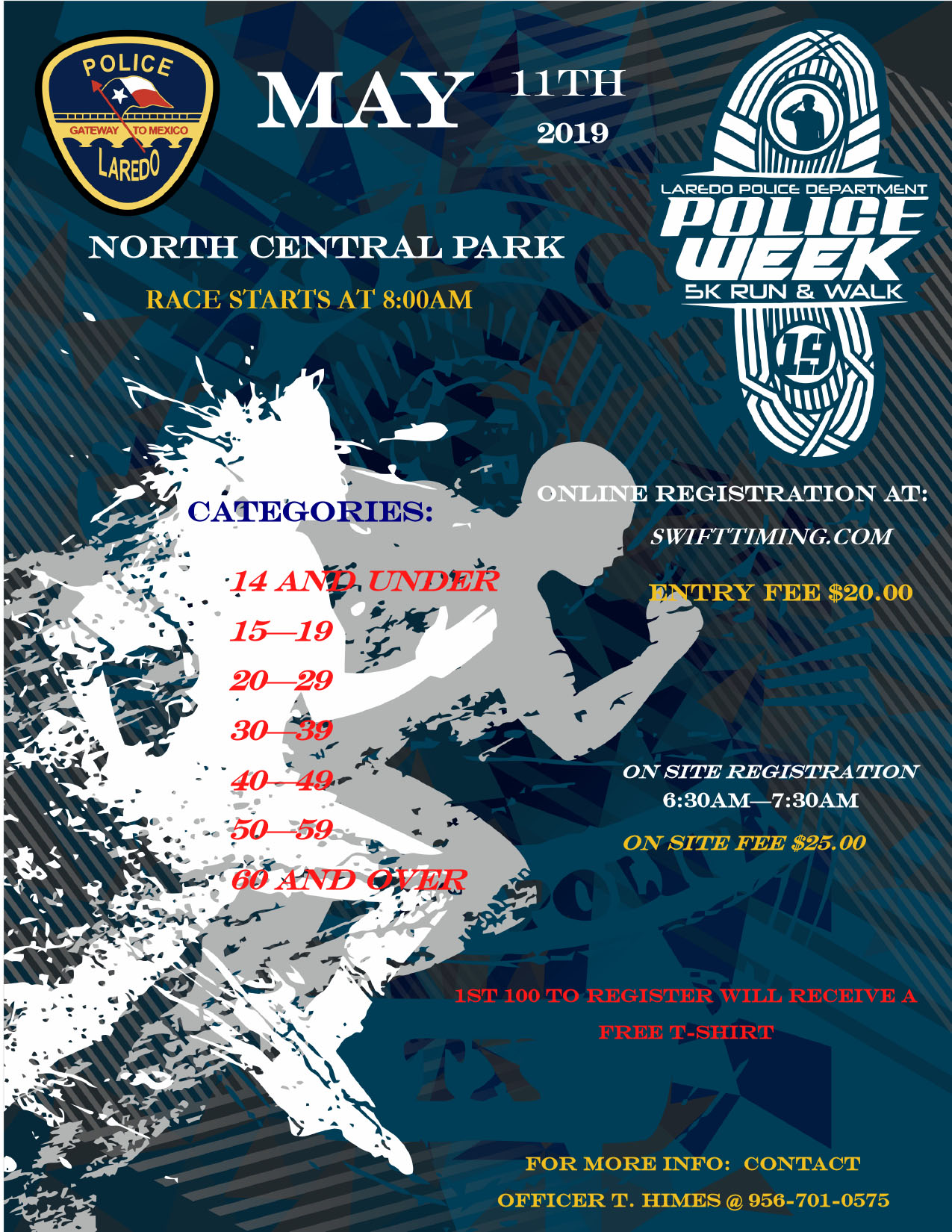 LPD POLICE WEEK 5K RUN AND WALK in LAREDO, TX Details, Registration